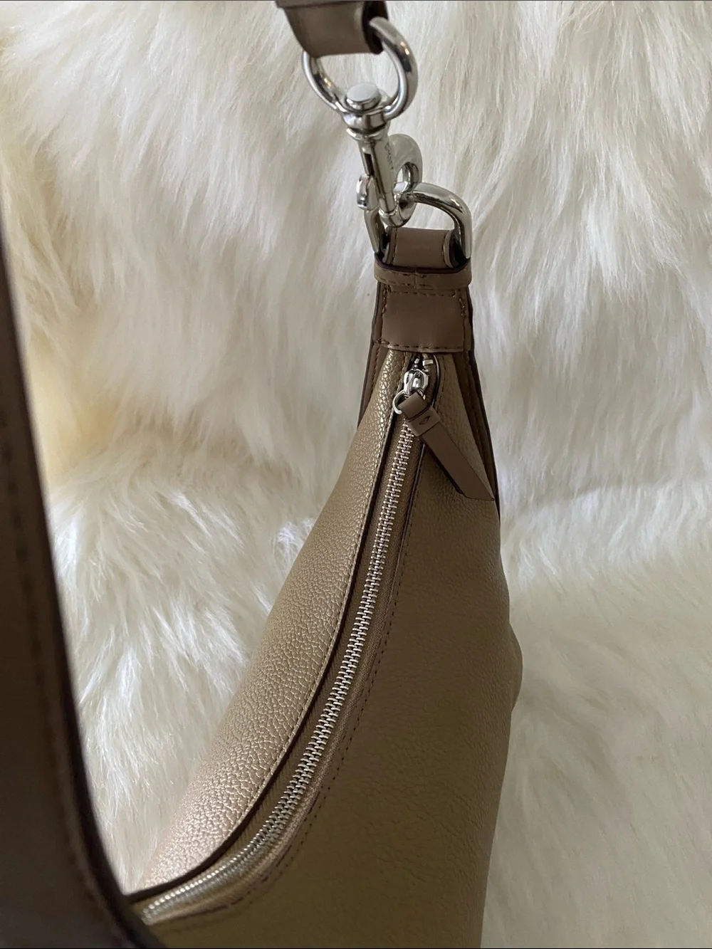 DKNY Thyme Medium Hobo Bag in Taupe